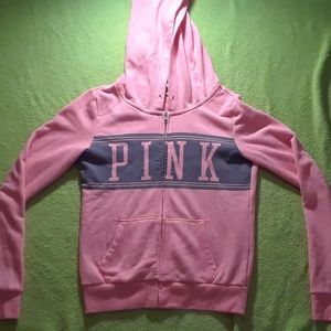 VS Pink zip up hoodie